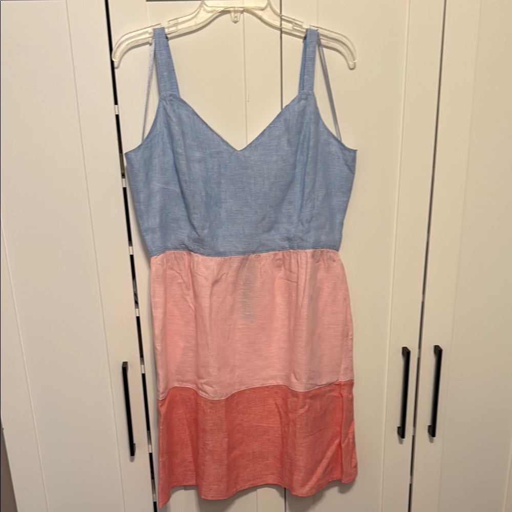 C&C California Blue and Pink Mini Dress